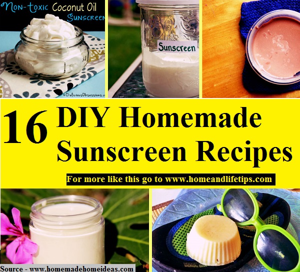 16 DIY Homemade Sunscreen Recipes